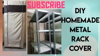 DIY Homemade Metal Rack cover  Easy rack cover easy viral clothrackcover sewing diy homemade [upl. by Etteroma]