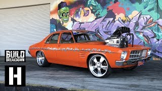 Kranky Invades the Yard 1400hp WILD Aussie Burnout Machine smokes us out [upl. by Hearsh]