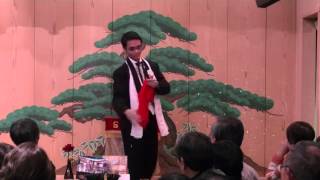 Indonesian magician in Ryogoku Tokyo Japan performs Dove Magic [upl. by Rebane530]