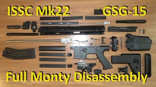 ISSC mk22 amp GSG15 Full Monty disassembly amp field stripping for cleaning Rifle 22lr [upl. by Drake]