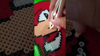 Noooo Knuckles 💔🥺 knuckles hamabeads sonic [upl. by Akiehs935]