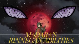 MADARA UCHIHAS RINNEGAN ABILITIES anime animecharacter madara [upl. by Anirehc657]