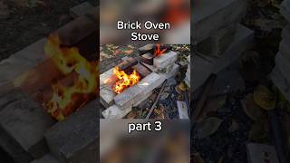 Rocket Stove made of bricks Bushcraft oven stoves BBQ grill mangal Part 3 [upl. by Holcman]