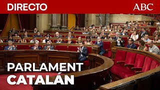 🔴 El pleno del Parlament ACTIVA la cuenta atrás para investir un nuevo presidente de la Generalitat [upl. by Navonod9]