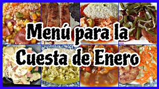 Menú Para La Cuesta De Enero Comidas Económicas compilación de recetas viral parati fypシ [upl. by Deryl]