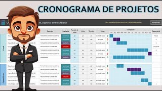 Cronograma Automatizado em Excel  Editável [upl. by Briscoe353]