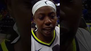 Arike Ogunbowale postgame sideline interview [upl. by Joly]