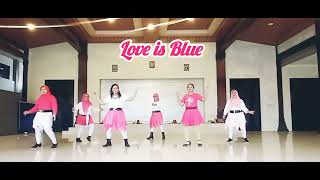 LOVE IS BLUEBEGINNERChoreo ANNIE SAERENSBELDEMO BY SMETAMORIS LDC [upl. by Osyth]