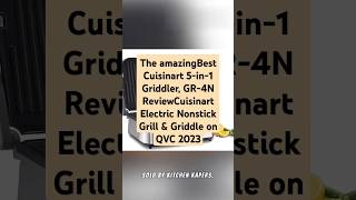 BestCuisinart 5in1 Griddler GR4N ReviewCuisinart Electric Nonstick Grill amp Griddle on QVC 2023 [upl. by Trescha]