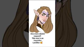 Inquisitor Lavellan Sketch Request [upl. by Sheaff]