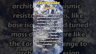 Earthquake Facts 26 Shorts Earthquake Seismology Science asmr [upl. by Leilamag]