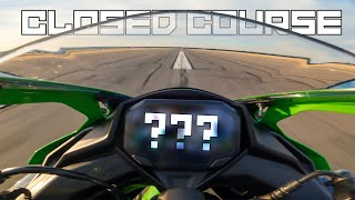 2023 Kawasaki Ninja ZX4RR Top Speed Test [upl. by Assir]