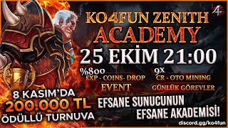 KO4FUN BİFROST ACADEMY MELEE ZENİTH KNİGHTONLİNE KO4FUN [upl. by Winograd314]