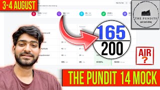 🔥165 Marks in PUNDIT MOCKS 14  English  4850  SSC CGL Live Mocks  ANALYSIS By Milan bhaiya [upl. by Alahs]