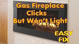 ✨ Gas Fireplace Clicks But Won’t Light🔥 FIXED ✨ [upl. by Tooley545]