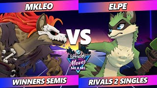 LMM Miami 2024 TOP 8  MkLeo Forsburn Vs elpe Maypul Rivals of Aether 2  RoA2 [upl. by Kcirtap984]