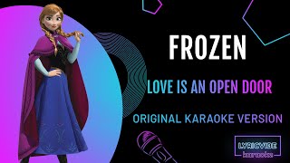 Frozen  Love is an Open Door  Karaoke With Lyrics [upl. by Petr]