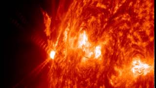 X17 class solar flare  NASA images of a strong and long eruption May 13 2013  Video Vax [upl. by Booth]