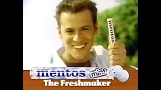 Mentos Mints Retro TV Commercial 1997  Mentos The Freshmaker  Foo Fighters Big Me Footos parody [upl. by Eerbua524]