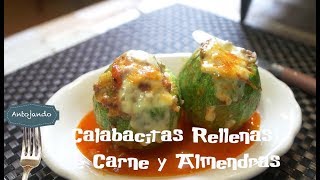 Calabacitas rellenas de carne y almendras [upl. by Figge]