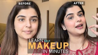 Self makeup at home in minutes  Budget friendly makeup products  Shilpa Khatwani [upl. by Anilos710]