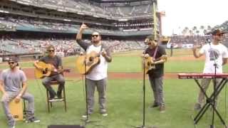 Back Around Acoustic  IRATION 20140712  SF Giants [upl. by Rehtae90]