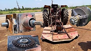 Amazing process of restoration mower machine gear box gear on Lathe machine in local factory [upl. by Letnahc]