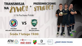 116 Futsalowego Pucharu Polski Polonia Bielany Wrocławskie  Rekord Bielsko Biała  Studio [upl. by Akimahc432]