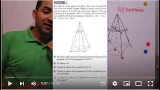 Maths 3ème année  géométrie dans lespace  exercice [upl. by Oirasor53]