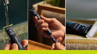 Philips QP142410 OneBlade Trimmer amp Scraper with 2 Combs  Unboxing  greatindianfestivalsale [upl. by Rolland985]