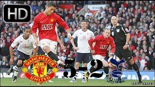 Manchester United vs Tottenham Hotspur 52 All Goals and Highlights EPL 200809 HD [upl. by Illoh]