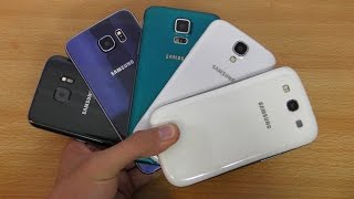 Samsung Galaxy S7 vs S6 vs S5 vs S4 vs S3  Review 4K [upl. by Mickie893]