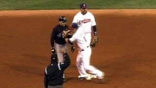 Asdrubal Cabreras headsup unassisted triple play [upl. by Llerehc]