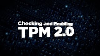 Checking and Enabling TPM 20  Lenovo PC [upl. by Aynwat]