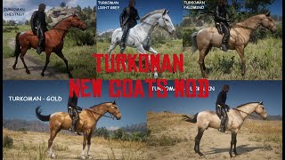 Turkoman  New Horse Coats  Red Dead Redemption 2 Horses Mod [upl. by Sibell]