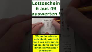 Lotto 6 aus 49 auswerten  Was haben wir dieses Mal [upl. by Auhsuj]