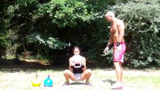 Tutorial Kettlebell Goblet Squat [upl. by Atnom]