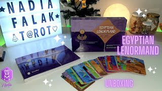 EGYPTIAN LENORMAND Lenormand Egipcio ⭐ Unboxing y Reseña  Nadia Falak [upl. by Yror471]