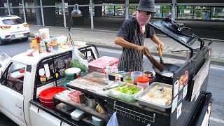 Truck Wok Skills Master Chef Cooking On The Road  Thai Street Food [upl. by Menedez]