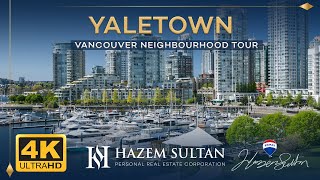 4K Yaletown  Downtown Vancouver Neighbourhood Tours [upl. by Anytsirk]