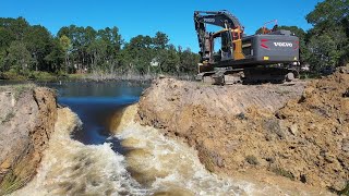 Epic Dam Busting To Flood The 9 Acre Pond [upl. by Nereids]