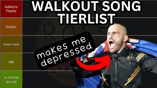 BEST and WORST UFC Walkout Songs Tier List P1 [upl. by Aikrehs635]