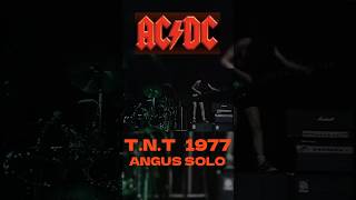 ACDC 🎸 Angus solo TNT 1977 ACDC angus young TNT rock guitar bonscott live [upl. by Emerick]