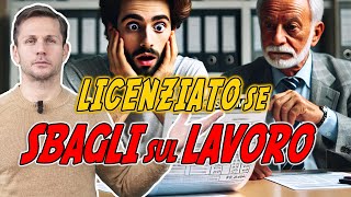 Si può LICENZIARE un DIPENDENTE che sbaglia  Avv Angelo Greco [upl. by Procora]