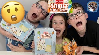 COLES STIKEEZ ARE BACK Finding our FAVOURITES Plus WIN A FULL SET of STIKEEZ FRESH FRIENDS [upl. by Ohaus]