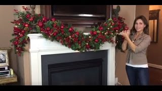 How To Create a Spectacular Christmas Garland for Your Mantel Full Length [upl. by Dilks]