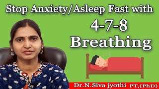 478 Breathing asleep fast  stress relaxation with 478 breathing [upl. by Kaylyn28]