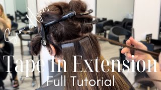 Beginner Guide To The Perfect TapeIn Install How To Apply TapeIn Extension Correctly tapinhair [upl. by Hteik]