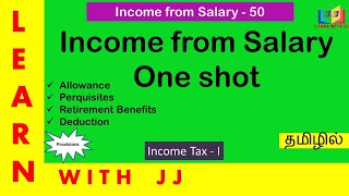 Income from Salary  Part 50 in Tamil Provisions of Income from salary incomefromsalaryprovisions [upl. by Lawlor]