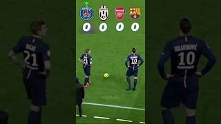 PSG VS Juventus VS Arsenal VS Barcelona Tikitaka [upl. by Eenram]